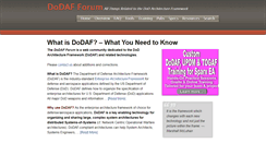 Desktop Screenshot of dodafforum.com